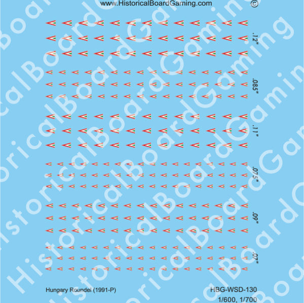 Decal Sheet, Hungary Roundel (1991-P)