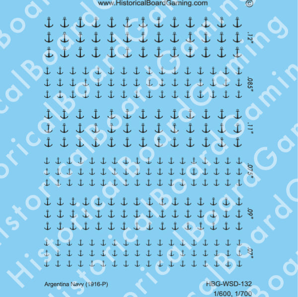 Decal Sheet, Argentina Navy (1916-P)