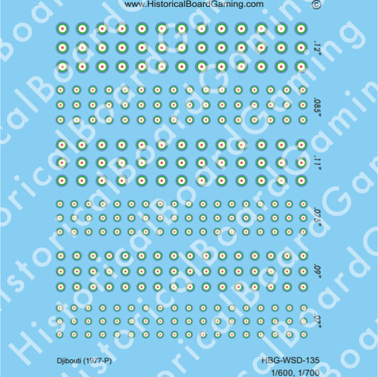 Decal Sheet, Djibouti (1977-P)