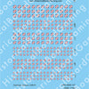 Decal Sheet, Dominican Republic (1948-P)