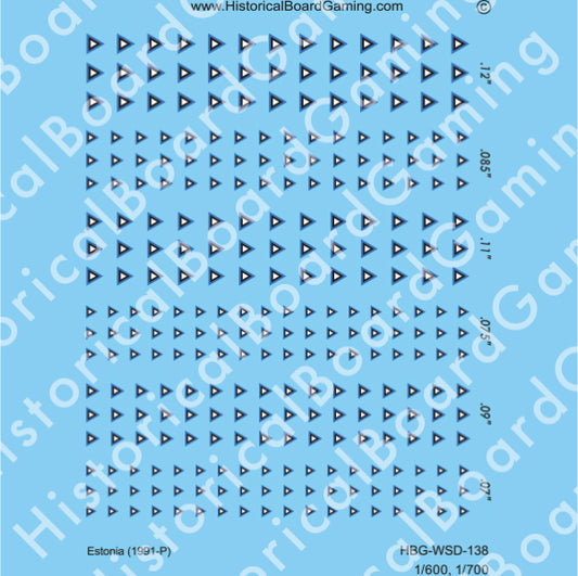 Decal Sheet, Estonia (1991-P)
