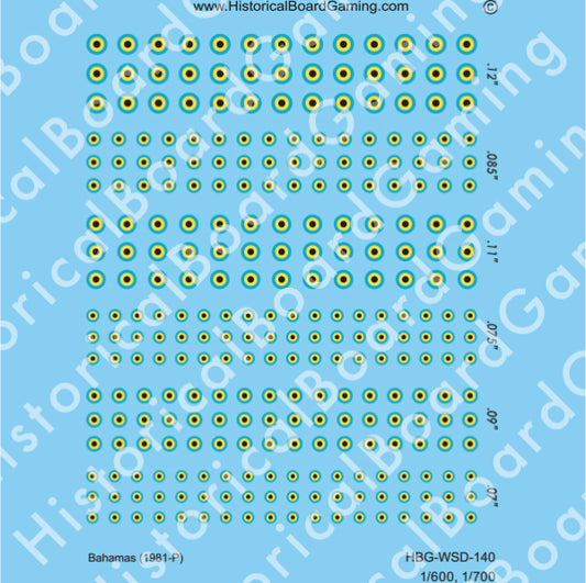 Decal Sheet, Bahamas (1981-P)