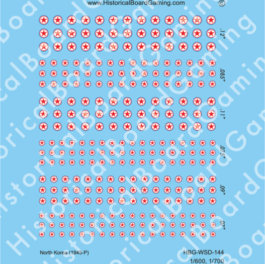 Decal Sheet, North Korea (1945-P)