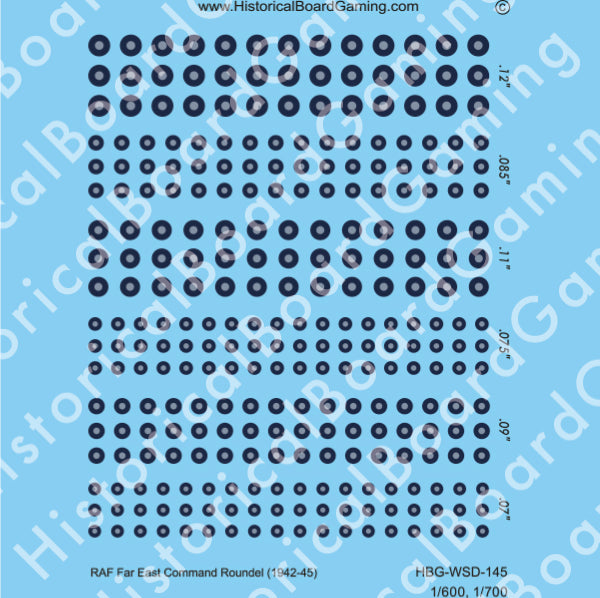 Decal Sheet, RAF Far East Command Roundel (1942-45)