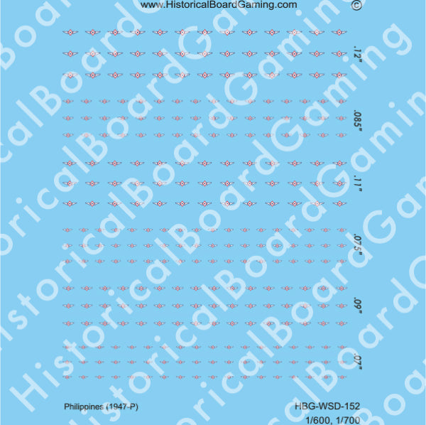 Decal Sheet, Philippines (1947-P)