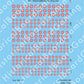 Decal Sheet, Peru (1929-P)