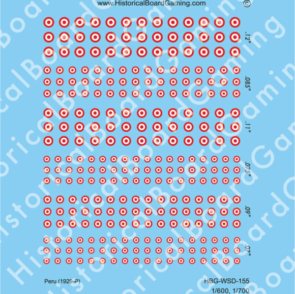 Decal Sheet, Peru (1929-P)