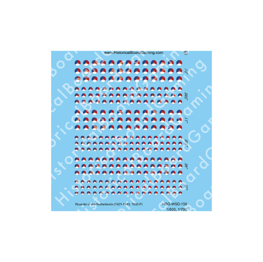 Decal Sheet, Netherlands (1921-1940, 1953-P)