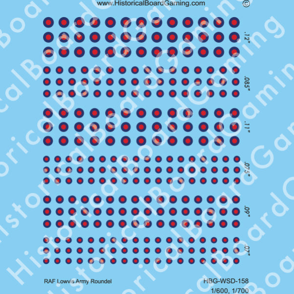 Decal Sheet, RAF Low visibility Army Roundel
