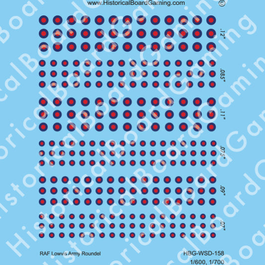 Decal Sheet, RAF Low visibility Army Roundel