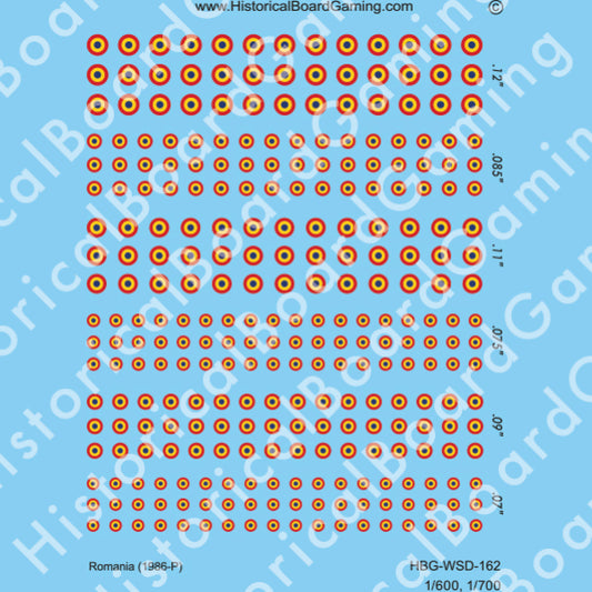 Decal Sheet, Romania (1986-P)