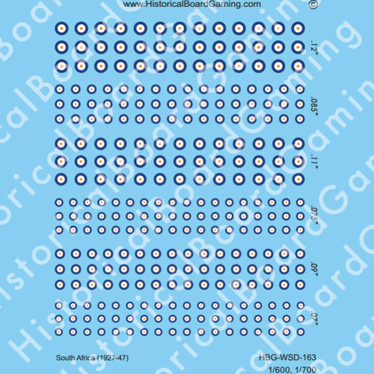 Decal Sheet, South Africa (1927-47)