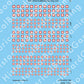 Decal Sheet, Switzerland (1946-P)