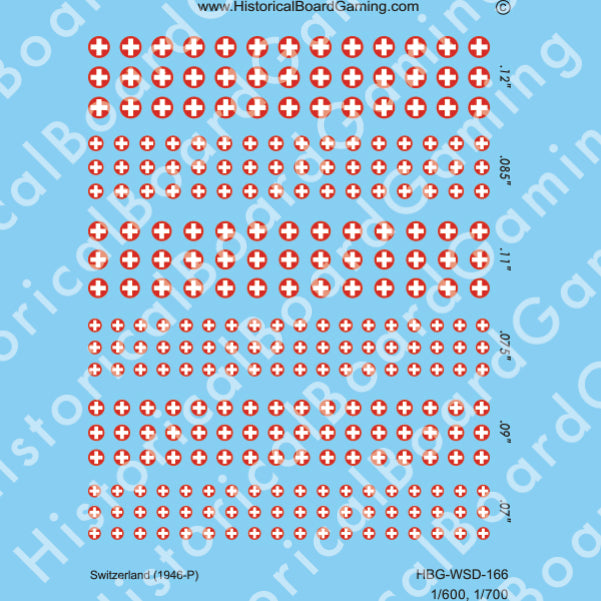 Decal Sheet, Switzerland (1946-P)