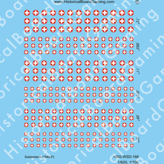 Decal Sheet, Switzerland (1946-P)