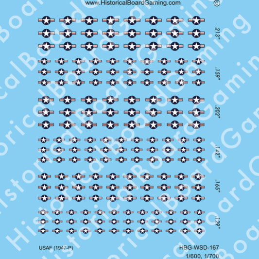 Decal Sheet, USAF (1947-P)