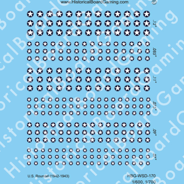 Decal Sheet, US Roundel (1942-43)