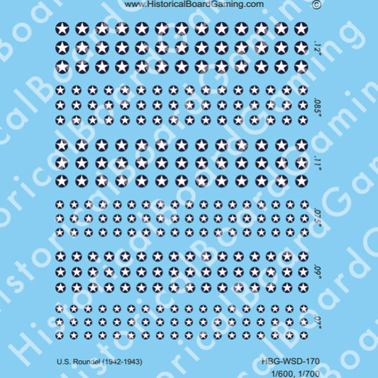 Decal Sheet, US Roundel (1942-43)