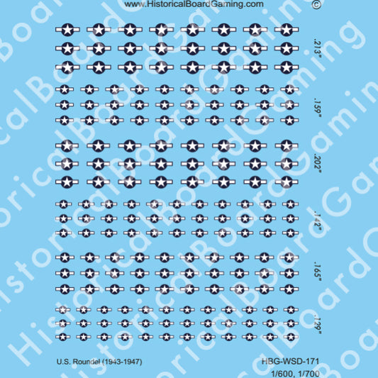 Decal Sheet, US Roundel (1943-47)