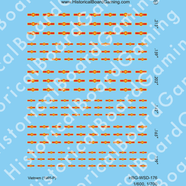 Decal Sheet, Vietnam (1965-P)