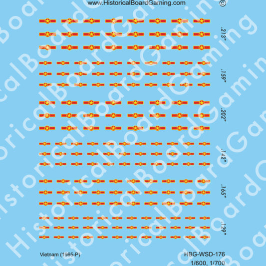Decal Sheet, Vietnam (1965-P)