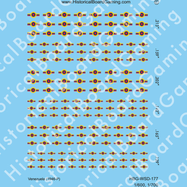 Decal Sheet, Venezuella (1946-P)