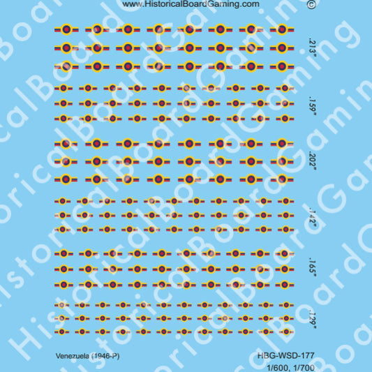 Decal Sheet, Venezuella (1946-P)