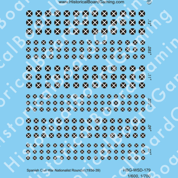 Decal Sheet, Spanish Civil War Nationalists (1936-39)