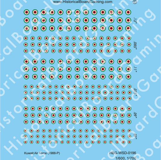 Decal Sheet, Kuwait Air Force (1988-P)