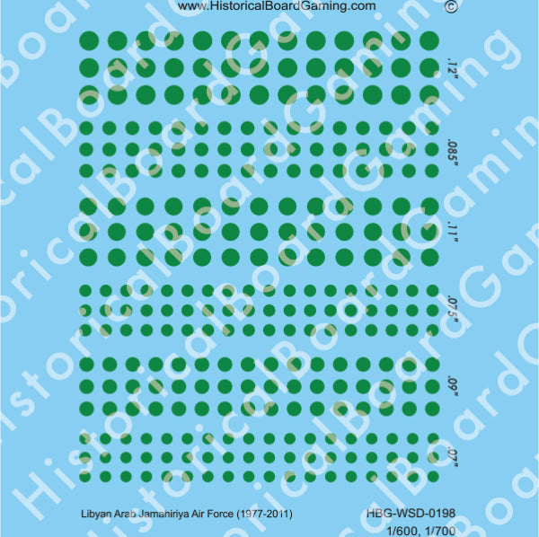 Decal Sheet, Libyan Arab Jamahiriya Air Force (1977-2011)