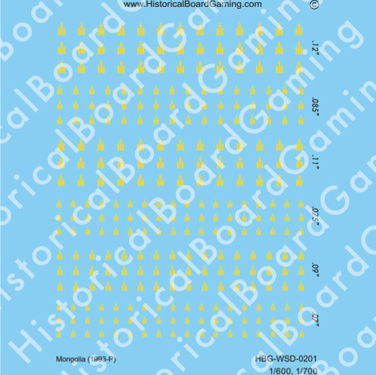 Decal Sheet, Mongolia (1993-P)