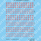 Decal Sheet, Republic of China-Nanjing (1940-45)