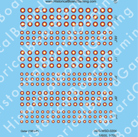 Decal Sheet, Qatar (1968-P)