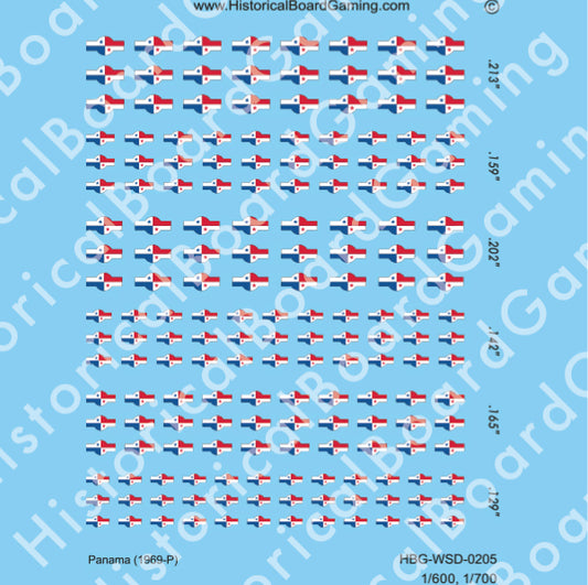 Decal Sheet, Panama (1969-P)