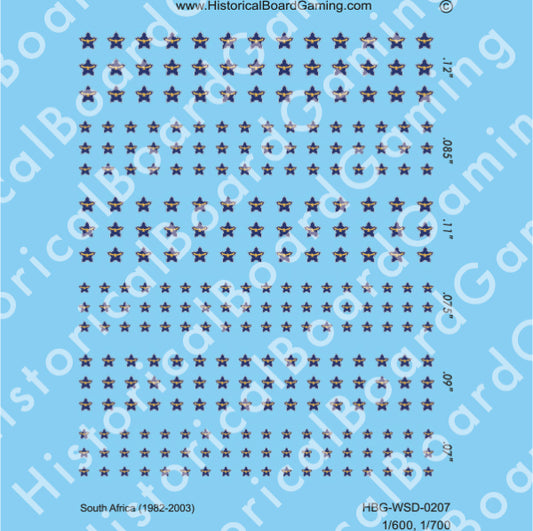 Decal Sheet, South Africa (1982-2003)