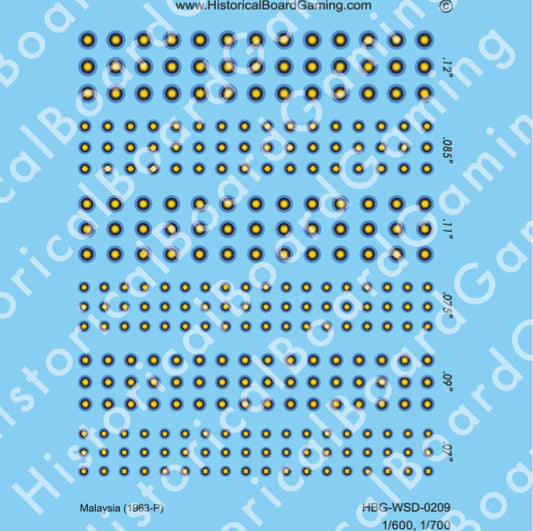 Decal Sheet, Malasia (1963-P)