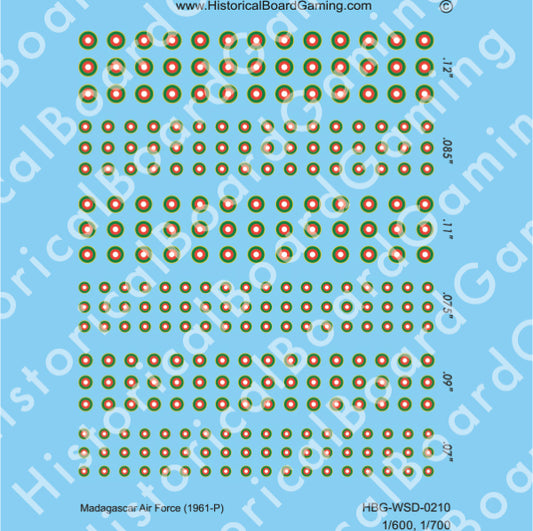 Decal Sheet, Madagascar Air Force (1961-P)