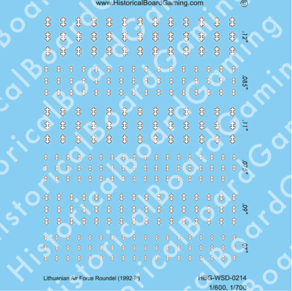 Decal Sheet, Lithuanian Air Force (1992-P)