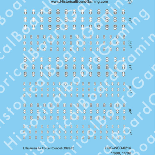 Decal Sheet, Lithuanian Air Force (1992-P)