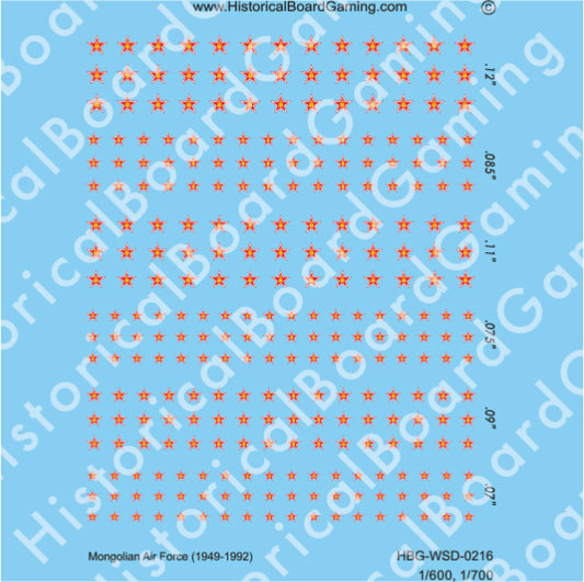 Decal Sheet, Mongolian Air Force (1978-P)